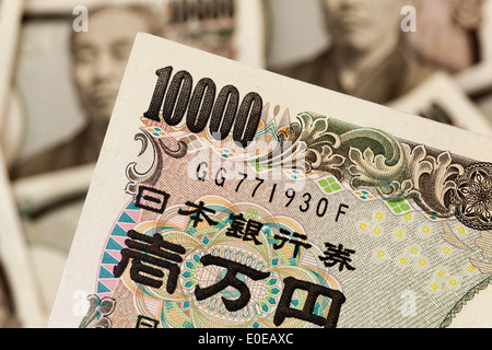 Japanische Yen bank Notizen aus Japan und japanischen Yen Geldscheine aus Japan Stockfoto