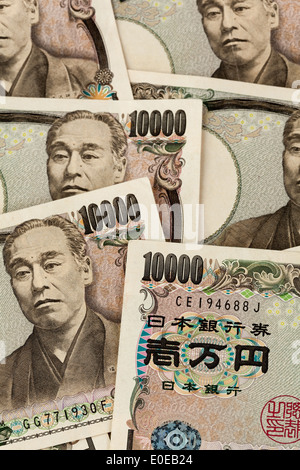 Japanische Yen bank Notizen aus Japan und japanischen Yen Geldscheine aus Japan Stockfoto