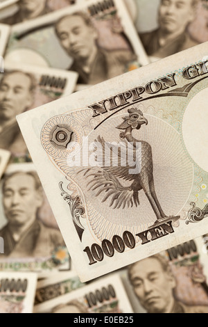 Japanische Yen bank Notizen aus Japan und japanischen Yen Geldscheine aus Japan Stockfoto