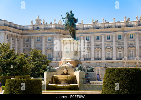 Der Königspalast, Madrid, Spanien Stockfoto