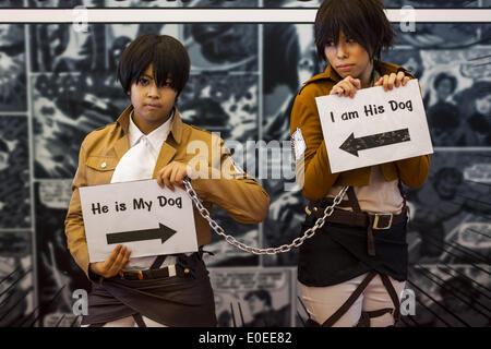 Bangkok, Thailand. 11. Mai 2014. Zeichen auf der Comic Con Thailand Siam Paragon Mall in Bangkok. Bildnachweis: Jack Kurtz/ZUMAPRESS.com/Alamy Live-Nachrichten Stockfoto