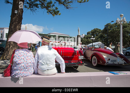 Art-Deco-Wochenende mit Oldtimern in Napier Neuseeland der Hawkes Bay region Stockfoto