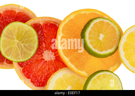Scheiben einer Orange. Symbolische Foto für gesunde Vitamine durch frisches Obst, Scheiben Einer Orange. Symbolfoto Fuer Gesunde Vitamin Stockfoto