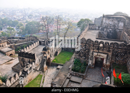 Jhansi ist eine historische Stadt im Norden Indiens, in der Region von Bundelkhand an den Ufern des Pahuj oder des Pushpavati Flusses gelegen Stockfoto