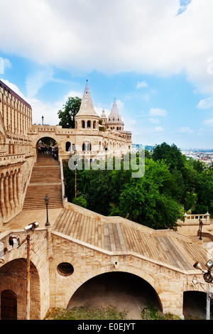 Fischers Bastion Blick von oben in Budapest Stockfoto