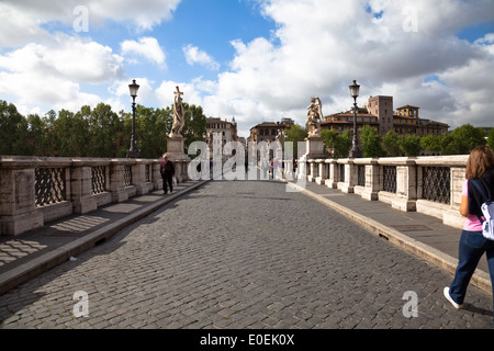 Engelsbrücke, Rom, Italien - Brücke der Engel, Rom, Italien Stockfoto