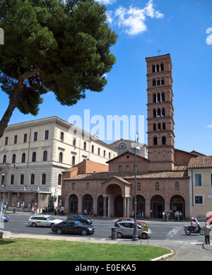 Santa Maria in Cosmedin Kirche, Rom, Italien - Basilika von Santa Maria in Cosmedin, Rom, Italien Stockfoto