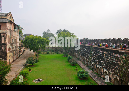 Jhansi ist eine historische Stadt im Norden Indiens, in der Region von Bundelkhand an den Ufern des Pahuj oder des Pushpavati Flusses gelegen Stockfoto