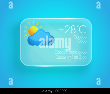 Wetter-widget Stockfoto