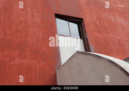 Eingangstür zum Museo Casa Estudio Diego Rivera y Frida Khalo Stockfoto