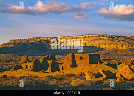 Pueblo Bonito und Chaco Canyon, Chaco Culture National Historic Park, New Mexico USA Stockfoto