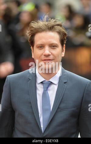 Regisseur Gareth Edwards besucht die GODZILLA Europäische PREMIERE am 05.11.2014 im ODEON Leicester Square, London. Personen im Bild: Gareth Edwards. Bild von Julie Edwards Stockfoto