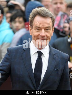 Führen Schauspieler Bryan Cranston besucht die GODZILLA Europäische PREMIERE am 05.11.2014 im ODEON Leicester Square, London. Personen im Bild: Bryan Cranston. Bild von Julie Edwards Stockfoto