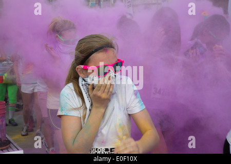 "Color Me Rad" 5K Run/Walk Stockfoto