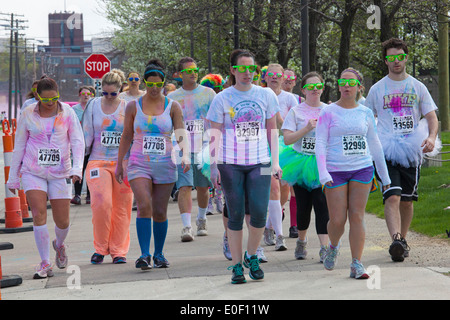 "Color Me Rad" 5K Run/Walk Stockfoto