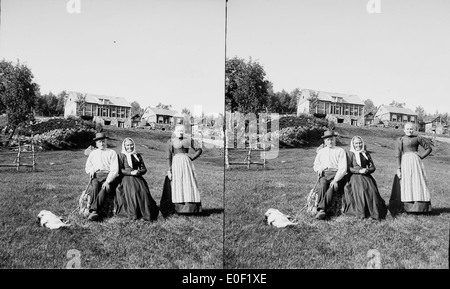 Gruppieren Sie, Porträt, Sogn, ca. 1898-1910. Stockfoto