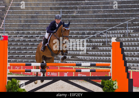 Olympic Champion Michael Jung auf La Biosthetique-Sam FBW, Marbach Vielseitigkeit, 11. Mai 2014 Stockfoto