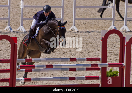 Olympic Champion Michael Jung auf FischerRocana FST, Marbach Vielseitigkeit, 11. Mai 2014 Stockfoto