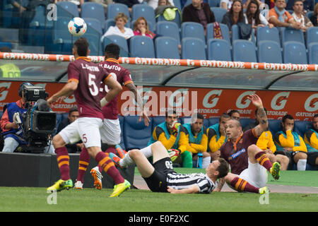 Rom, Italien. 11. Mai 2014. Serie A Spiel zwischen AS Rom und FC Juventus am 11. Mai 2014, im Olympiastadion von Rom. Bildnachweis: Manuel Romano/NurPhoto/ZUMAPRESS.com/Alamy Live-Nachrichten Stockfoto