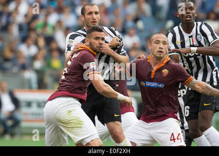 Rom, Italien. 11. Mai 2014. Serie A Spiel zwischen AS Rom und FC Juventus am 11. Mai 2014, im Olympiastadion von Rom. Bildnachweis: Manuel Romano/NurPhoto/ZUMAPRESS.com/Alamy Live-Nachrichten Stockfoto