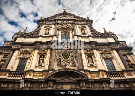 Die Charles Borromeo Barockkirche Hendrik Conscienceplein, Antwerpen, Belgien. Stockfoto