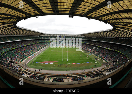 einen allgemeinen Überblick über Twickenham Stadium Stockfoto