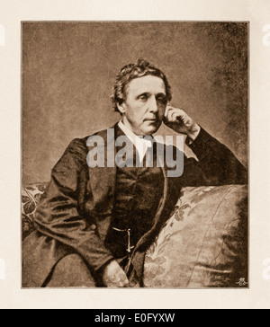 Lewis Carroll (1832-1898), englischer Schriftsteller, Mathematiker und Fotograf. Charles Lutwidge Dodgson geboren, nahm er den Künstlernamen Lewis Carroll veröffentlichen Alices Abenteuer im Wunderland, 1865. Stockfoto