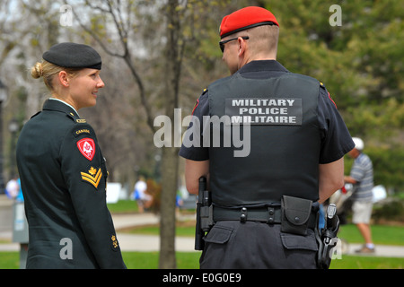 Bilder der kanadischen nationalen Tag der Ehre eine Veranstaltung zu die Kanadiern zu erinnern, wer in der Afghanistan-Konflikt starb. Stockfoto