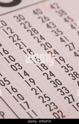 "Österreichisches Lotto-Gutschein; ', ' Oesterreichischer Lottoschein; ' Stockfoto