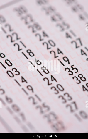 "Österreichisches Lotto-Gutschein; ', ' Oesterreichischer Lottoschein; ' Stockfoto