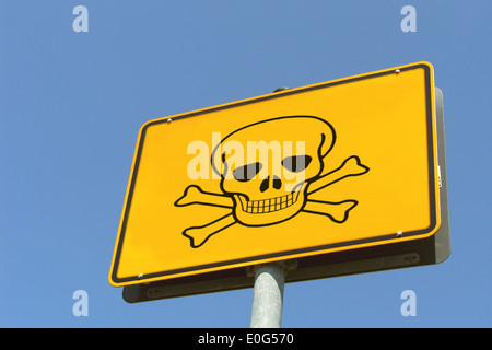 Schädel, tot, Piraten zu unterzeichnen Stockfoto