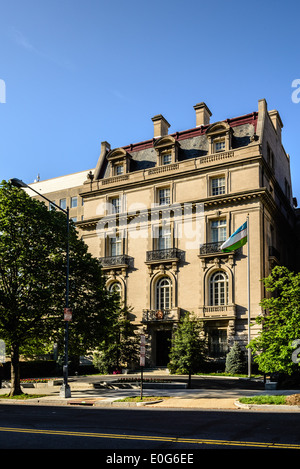 Botschaft der Republik Usbekistan, Clarence Moore Haus, 1746 Massachusetts Avenue NW, Washington DC Stockfoto