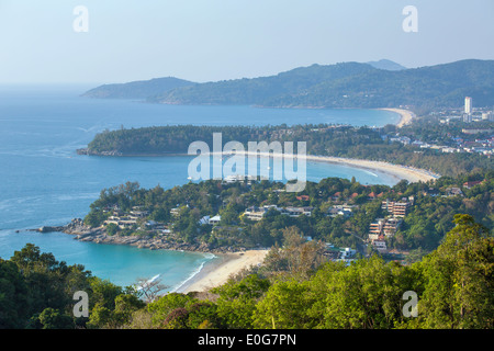 Westküste der Insel Phuket (Strände Kata Noi, Kata, Karon), Andamanensee, Thailand Stockfoto