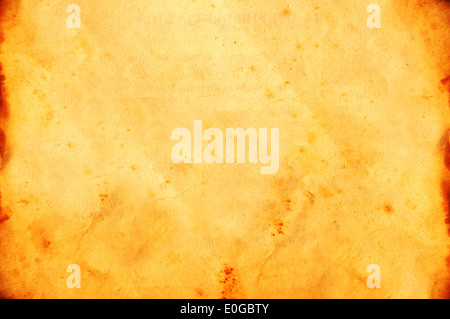 Vintage Grunge alte Papier Textur als Hintergrund mit Platz für Text oder Bild. Stockfoto