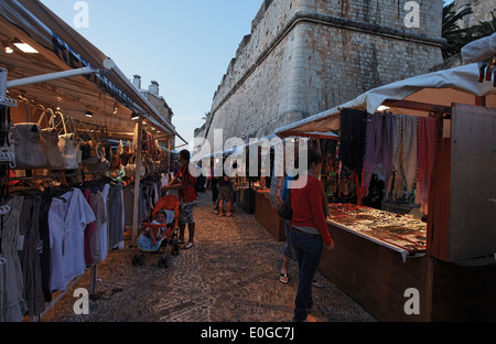 Markt in der alten Stadt, Costa del Azahar, Peniscola, Spanien Stockfoto