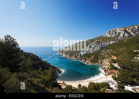 Playa la Granadella, Javea, Provinz Alicante, Spanien Stockfoto