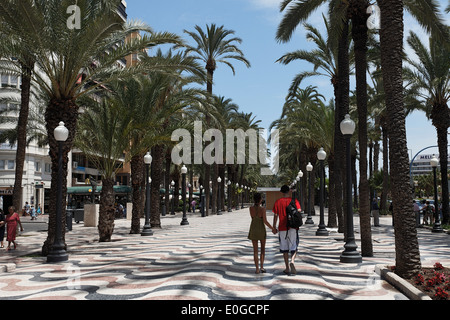 Explanada de Espana, Alicante, Provinz Alicante, Spanien Stockfoto