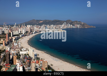 Stadtbild, Benidorm, Costa Blanca, Provinz Alicante, Spanien Stockfoto