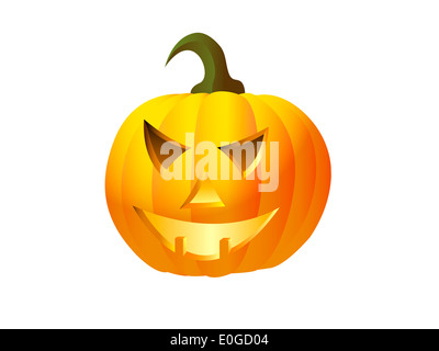 Vektor Icon von Halloween-Kürbis Stockfoto