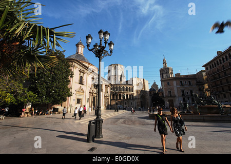 Kathedrale, Catedral de Santa Maria de Valencia, Placa De La Virgen, Provinz Valencia, Valencia, Spanien Stockfoto