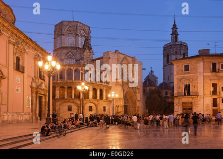 Kathedrale, Catedral de Santa Maria de Valencia, Placa De La Virgen, Provinz Valencia, Valencia, Spanien Stockfoto