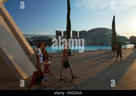 Hemisferic, Ciudad de Las Artes y de Las Ciencias, die Stadt der Künste und Wissenschaften, Provinz Valencia, Valencia, Spanien Stockfoto