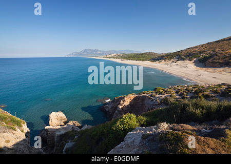 Sandigen Strand von Patara, Lykische Küste, Mittelmeer, Türkei Stockfoto