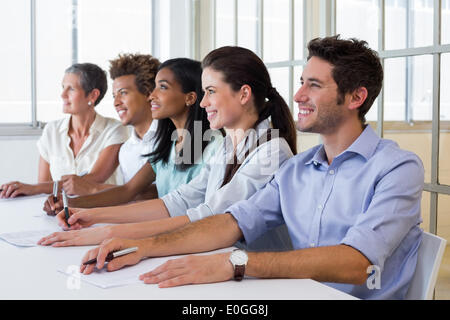 Business-Leute bei der Präsentation aufmerksam Stockfoto