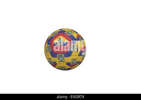 Fußball in Ecuador Farben Stockfoto