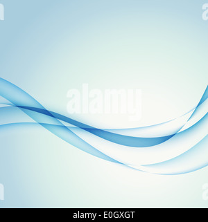 Abstrakte wellige Hintergrund in blau Stockfoto