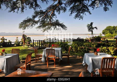 Im Hotel Thande, Old Bagan, Bagan, Myanmar, Myanmar, Asien Stockfoto