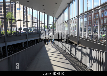 Fahrradgarage in der Stadt Münster, Nordrhein-Westfalen, Deutschland Stockfoto