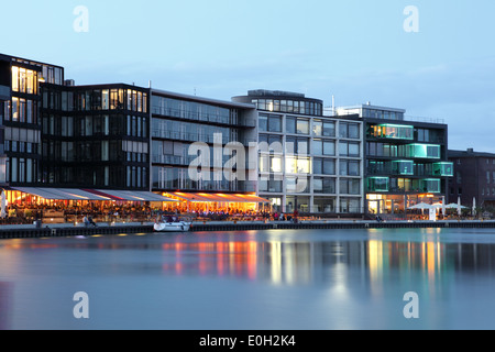 Kreativkai - Inner Harbor in Münster, Nordrhein-Westfalen, Deutschland Stockfoto