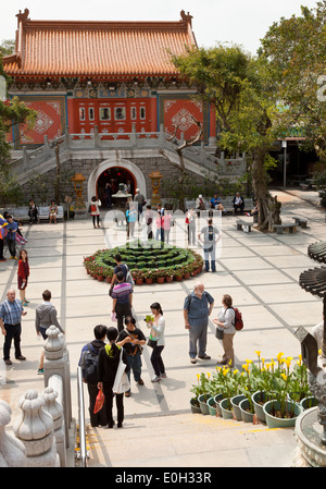 Po Lin Kloster auf Lantau Island in Hongkong Stockfoto